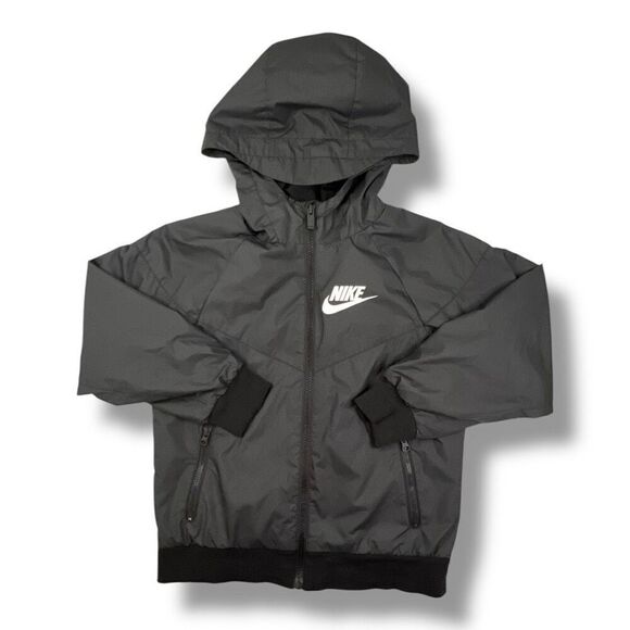 Nike Windrunner Kids Windbreaker Black Jacket Size Extra Small - Picture 1 of 5
